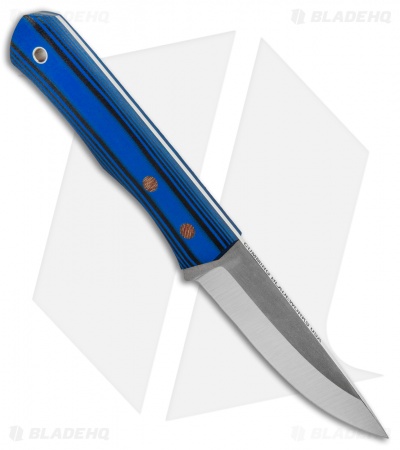 Cumming Bladeworks Bushmaster Fixed Blade Black/Blue G-10 (3.75" Satin)