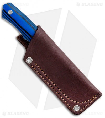 Cumming Bladeworks Palm Tac Fixed Blade Knife Black/Blue G-10 (2.8" Satin)