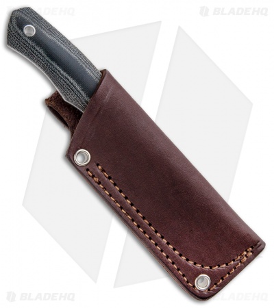 Cumming Bladeworks Palm Tac Fixed Blade Knife Black Canvas Micarta (2.8" Satin)