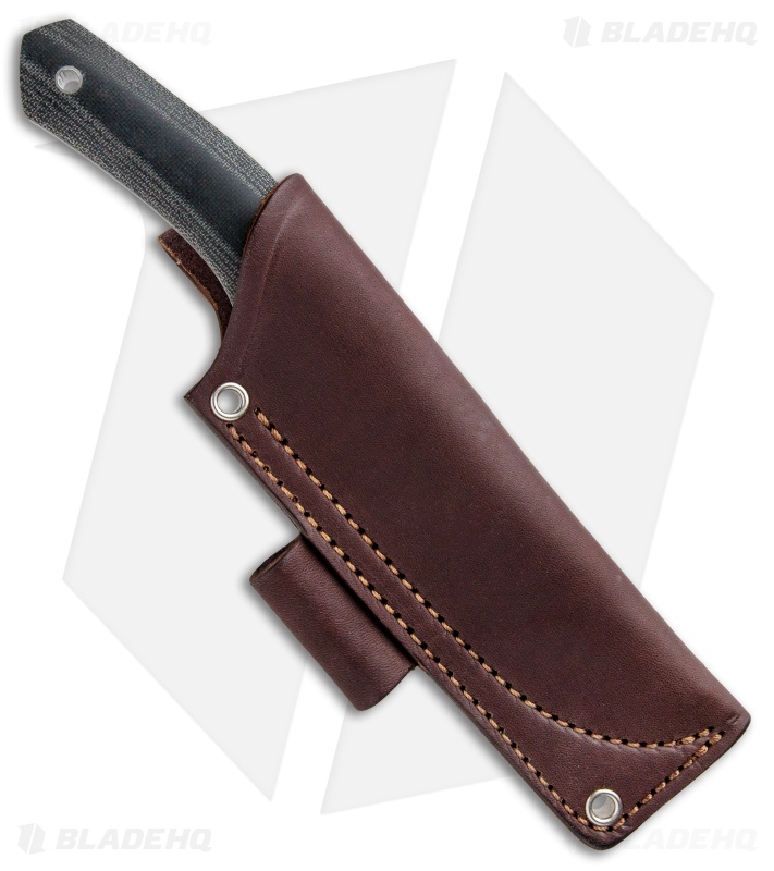 Cumming Bladeworks Recon Fixed Blade Knife Black Canvas Micarta (3.625" Satin)