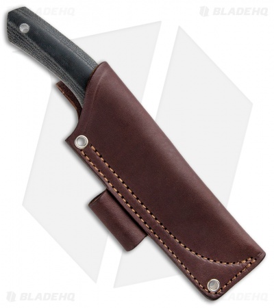 Cumming Bladeworks Recon Fixed Blade Knife Black Canvas Micarta (3.625" Satin)