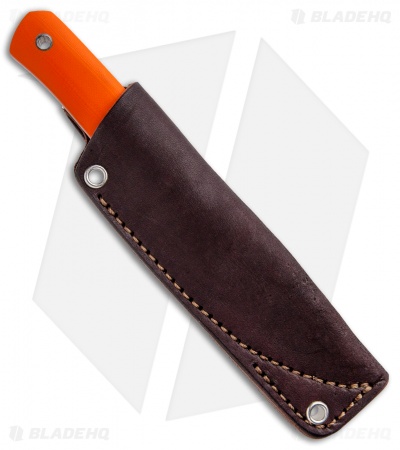 Cumming Bladeworks Trailmaster Fixed Blade Knife Orange G-10 (3.5" Satin)