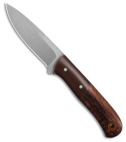 Cypress Creek Bushcrafter Mini Fixed Blade Knife Vintage Micarta/Koa(3.3" Satin)
