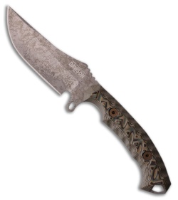 Dawson Knives Woodsman Fixed Blade Knife Ultrex Camo G-10 (3.6" Monsoon)