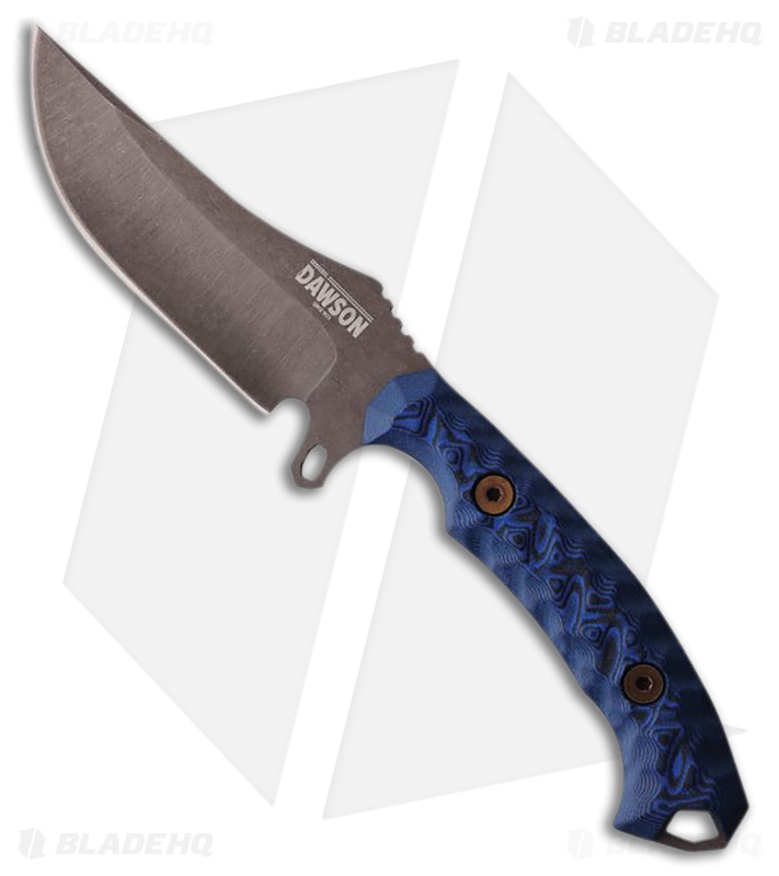 Dawson Knives Woodsman Knife Black/Blue G-10 Midnight