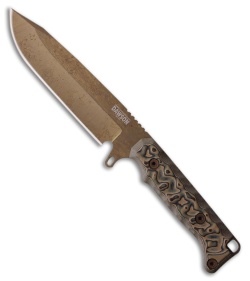 Dawson Knives Valor Fixed Blade Knife Ultrex Camo G-10 (5.5" Arizona Copper)
