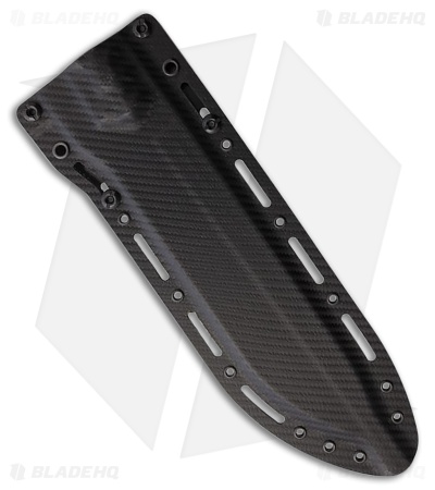 Dawson Knives Archangel Fixed Blade Knife Sculpted Red/Black G-10 (8" Monsoon)