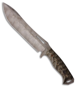 Dawson Knives Archangel Fixed Blade Knife Ultrex Camo G-10 (8" Monsoon)