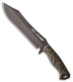 Dawson Knives Dominion Fixed Blade Knife Ultrex Camo G-10 (8.25" Midnight)