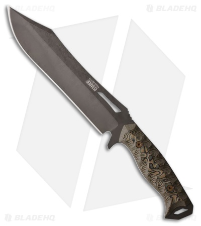 Dawson Knives Dominion Fixed Blade Knife Ultrex Camo G-10 (8.25" Midnight)