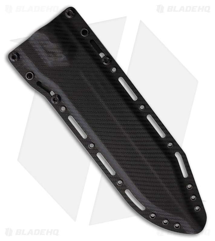 Dawson Knives Dominion Fixed Blade Knife Black/White G-10 (8.25" Midnight)