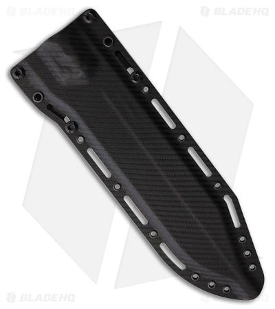 Dawson Knives Dominion Fixed Blade Knife Black/White G-10 (8.25" Midnight)