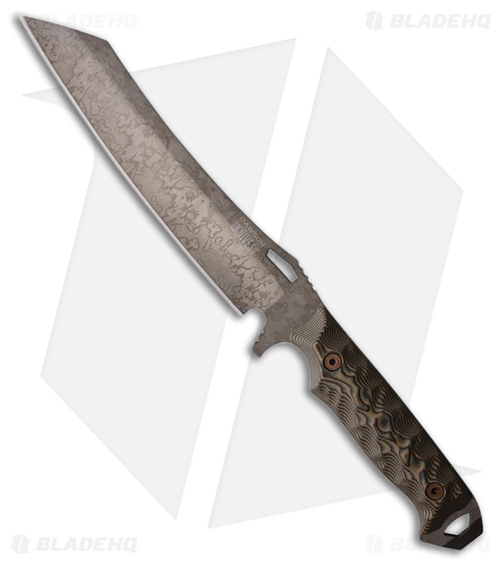 Dawson Knives Wayfinder Fixed Blade Knife Camo Ultrex G-10 (7.4" Monsoon)