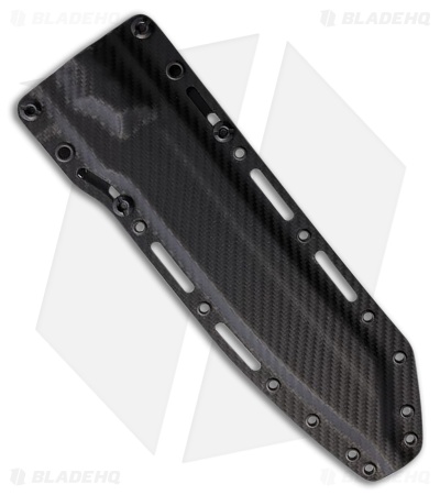 Dawson Knives Wayfinder Fixed Blade Knife Black/White G-10 (7.4" Midnight)