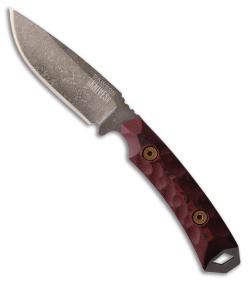 Dawson Knives Contractor Fixed Blade Knife Black/Red G-10 (3.1" Monsoon)