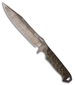 Dawson Knives Marauder XL Gen 2 Fixed Blade Knife Camo G-10 (7.2" Monsoon)