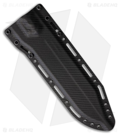 Dawson Knives Archangel Fixed Blade Knife Black/Gray G-10 (8" Midnight)