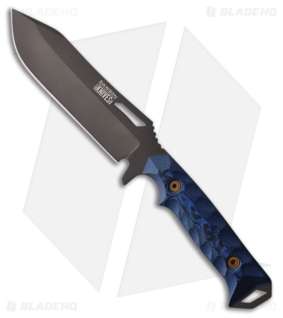 Dawson Knives Shepherd XL Gen 2 Knife Black/Blue G-10 Black