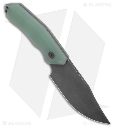 Damned Designs Cerberus Fixed Blade Knife Jade G-10 (4" SW) 