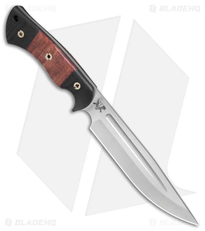 Dark Timber Knives Honey Badger Fixed Blade Brohogany Curly Maple (7.25