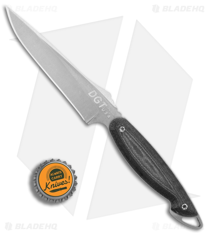 Darrel Ralph DGT Otha Dart Fixed Blade Knife Black Micarta (4.1" Stonewash)