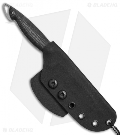 Darrel Ralph DGT Otha Dart Fixed Blade Knife Black Micarta (4.1" Stonewash)