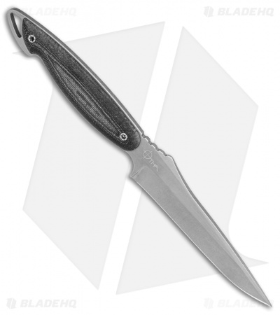 Darrel Ralph DGT Otha Dart Fixed Blade Knife Black Micarta (4.1" Stonewash)