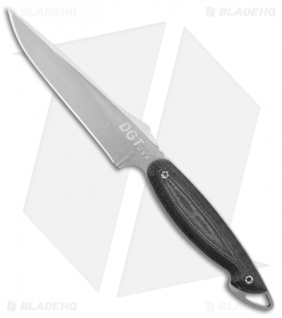 Darrel Ralph DGT Otha Dart Fixed Blade Knife Black Micarta (4.1" Stonewash)