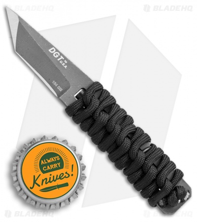 Darrel Ralph Grady Burrell DGT Dart Fire Fixed Blade Neck Knife (2" Gray)