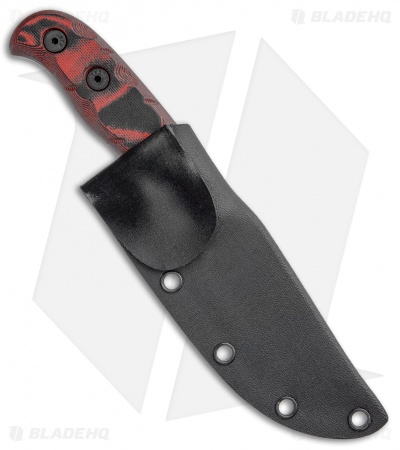 Dawson Deep Notch Skinner Fixed Blade Knife  Red/Blk (3.1" Arizona Copper)