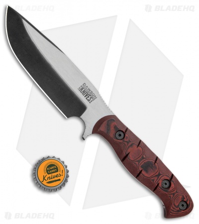 Dawson Knives Big Bear Fixed Blade Knife Red/Black G-10 (5.5" Specter)