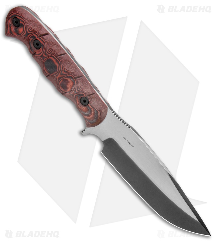 Dawson Knives Big Bear Fixed Blade Knife Red/Black G-10 (5.5" Specter)