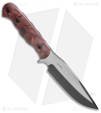 Dawson Knives Big Bear Fixed Blade Knife Red/Black G-10 (5.5" Specter)
