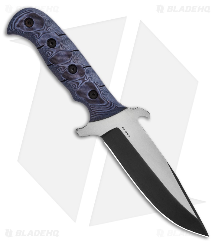 Dawson Knives Bodyguard Fixed Blade Knife Pewter Gray/Black G-10 (6" Specter)