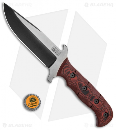 Dawson Knives Bodyguard Fixed Blade Knife Red/Black G-10 (6" Specter)