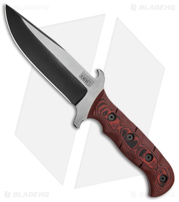 Dawson Knives Bodyguard Fixed Blade Knife Red/Black G-10 (6" Specter)