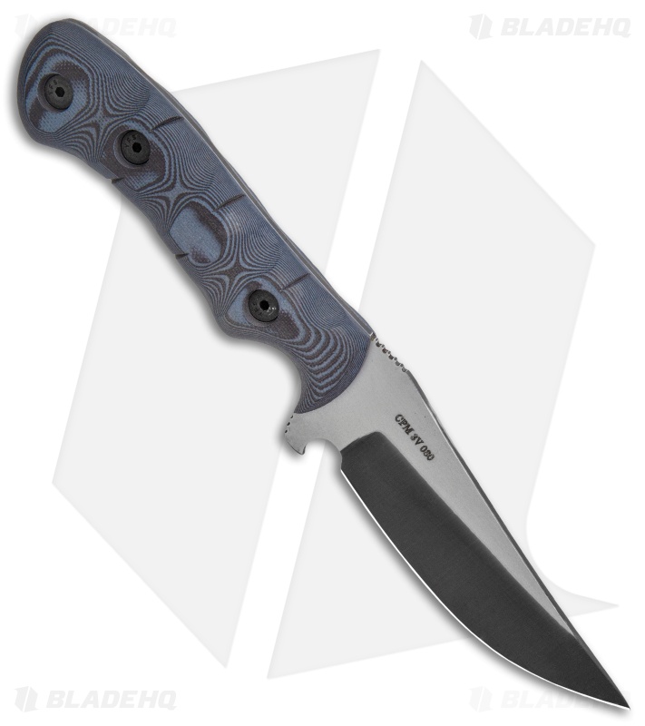 Dawson Knives Copper Canyon Fixed Blade Knife Black/Pewter G-10 (4.13" Specter)