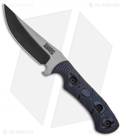 Dawson Knives Copper Canyon Fixed Blade Knife Black/Pewter G-10 (4.13" Specter)