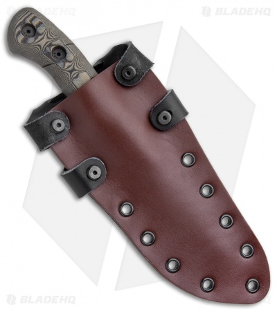 Dawson Knives Copper Canyon Fixed Blade Knife Tan/Black G-10 (4.13" Copper)