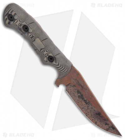 Dawson Knives Copper Canyon Fixed Blade Knife Tan/Black G-10 (4.13" Copper)