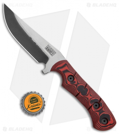 Dawson Knives Copper Canyon Fixed Blade Knife Red/Black G-10 (4" Specter)