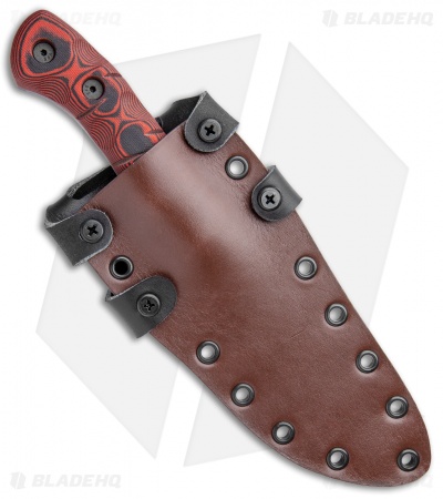 Dawson Knives Copper Canyon Fixed Blade Knife Red/Black G-10 (4" Specter)