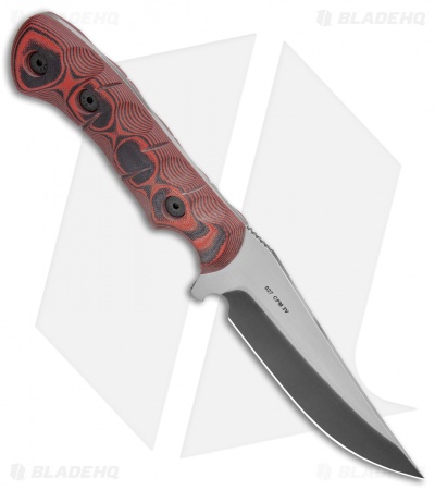 Dawson Knives Copper Canyon Fixed Blade Knife Red/Black G-10 (4" Specter)