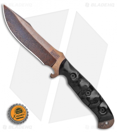 Dawson Knives Explorer Elite Fixed Blade Marble CF (5.75" Arizona Copper)