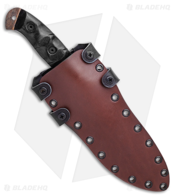 Dawson Knives Explorer Elite Fixed Blade Marble CF (5.75" Arizona Copper)