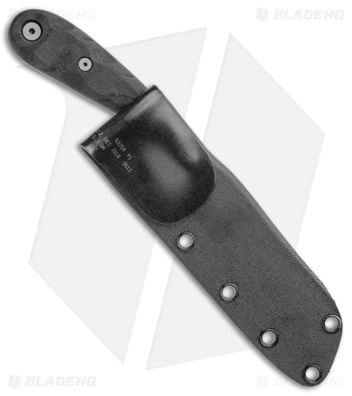 Dawson Knives Fisherman Fixed Blade Knife Black G-10 (4.1" Arizona Copper)