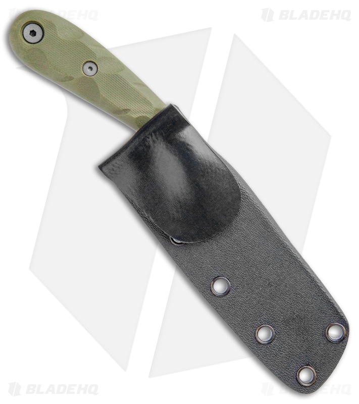 Dawson Knives Fisherman Fixed Blade Knife OD Green G-10 (4.1" Specter)