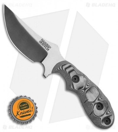 Dawson Knives Forester Fixed Blade Knife White/Black G-10 (3.5" Specter)