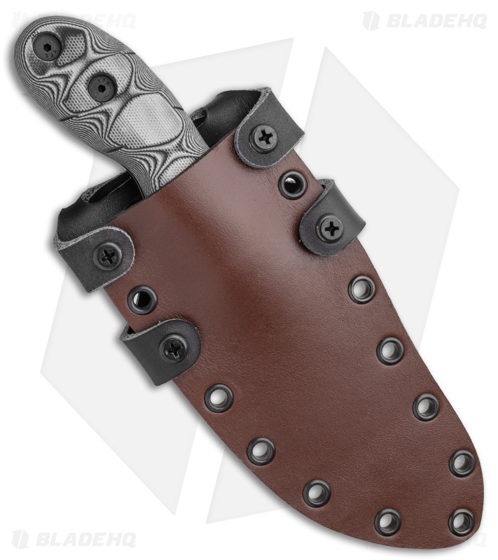 Dawson Knives Forester Fixed Blade Knife White/Black G-10 (3.5" Specter)