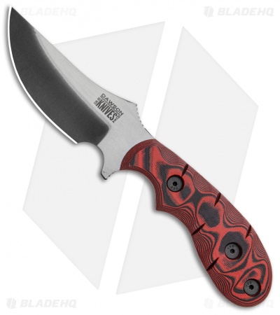 Dawson Knives Forester Fixed Blade Knife Red/Black G-10 (3.5" Specter)